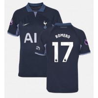 Fotballdrakt Herre Tottenham Hotspur Cristian Romero #17 Bortedrakt 2023-24 Kortermet